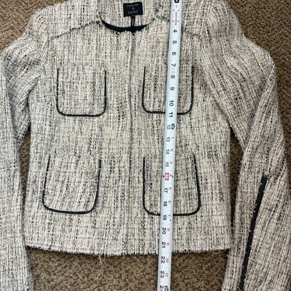 Marissa Webb Barney’s New York Tweed Snap Button Blazer Jacket Women’s 8 Career - Picture 4 of 15